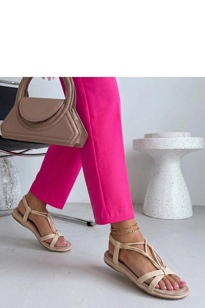 Women's White, Black, and Beige Fabric Platform Sole Sandals view 5