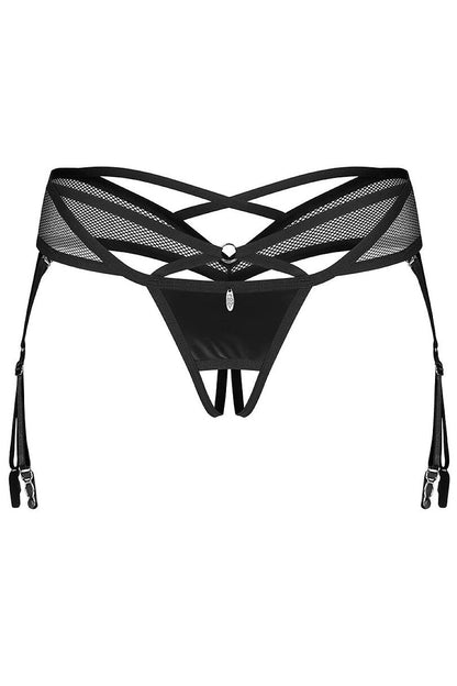 Women's Black T-backs detail view