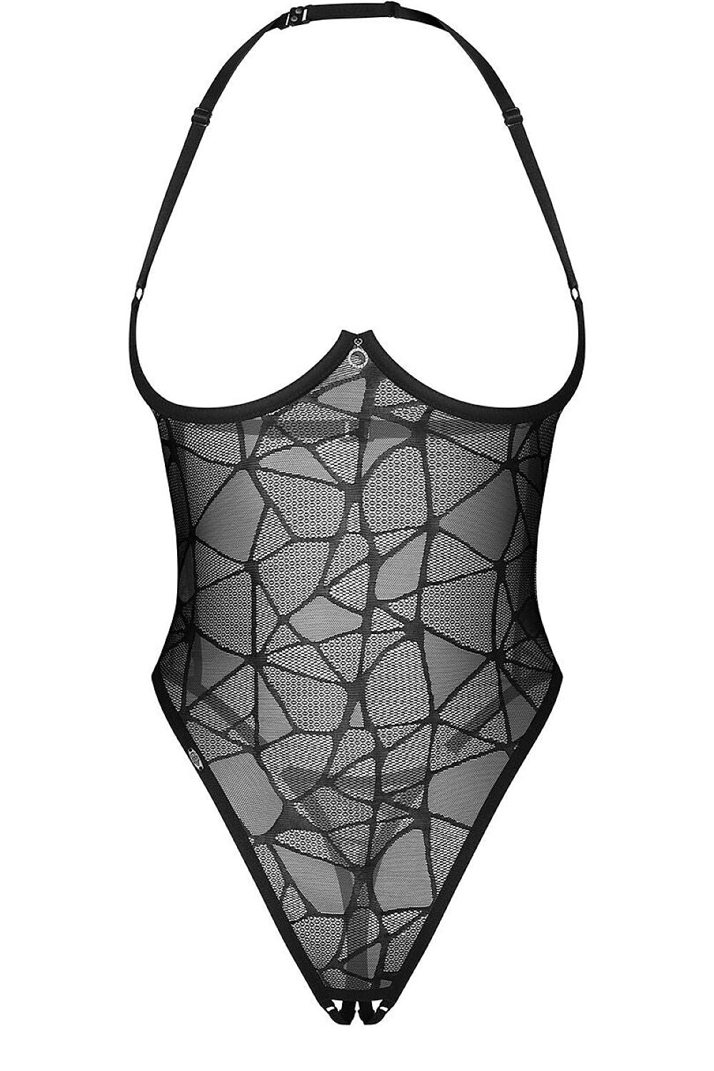 Women's Black Shapewear Body back view