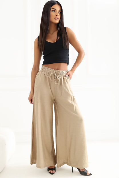 Women's Brown, Grey, and Black Women Trousers side view