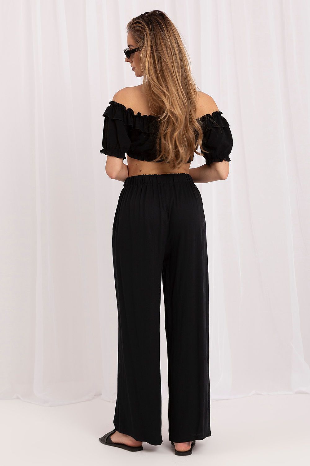 Women's Beige and Black Women Trousers view 10
