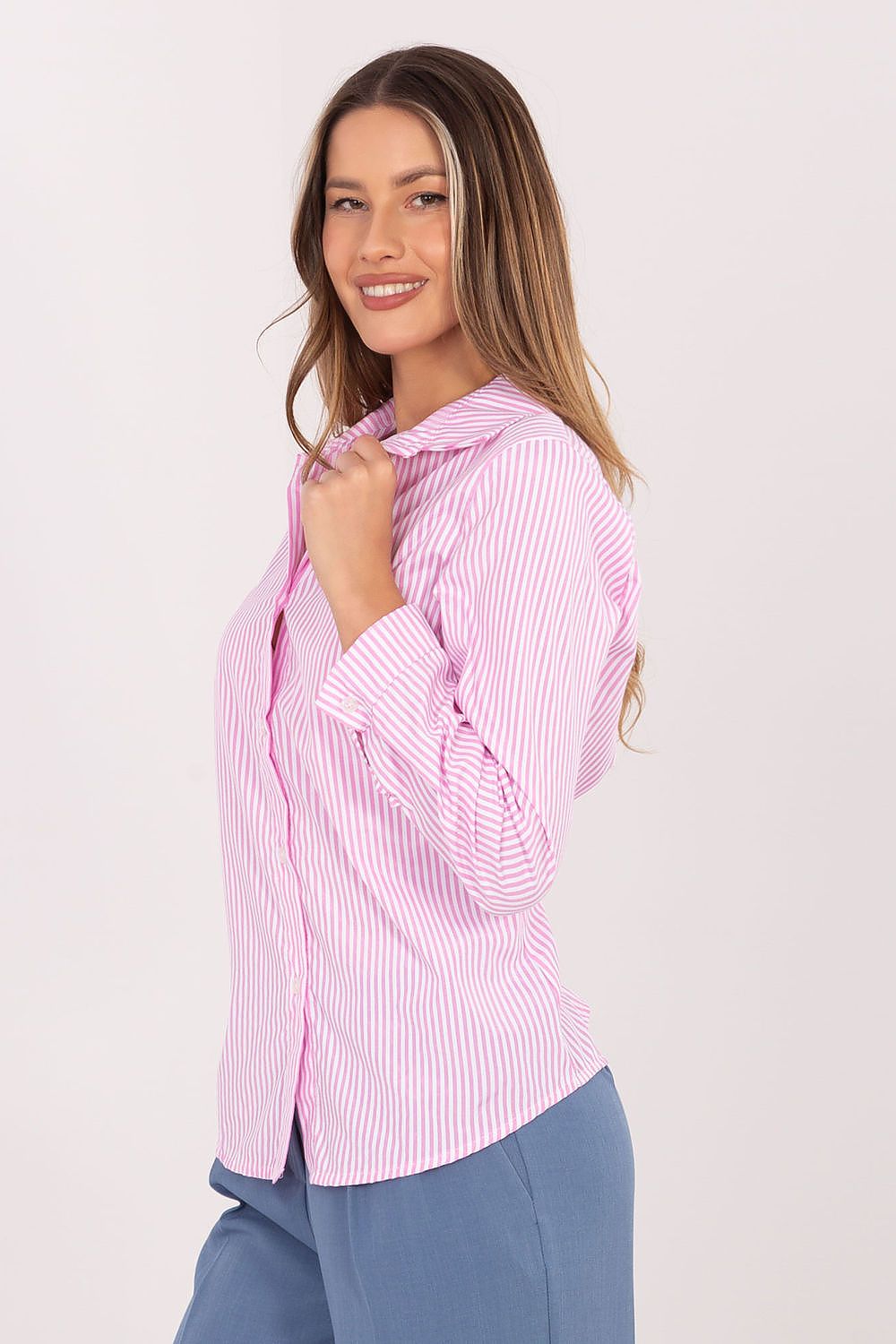 Women's Black, Blue, and Navy Blue Long Sleeve Shirt view 22
