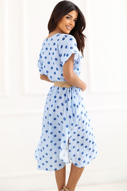 Women's Blue, Pink, and Navy Blue Daydress detail view