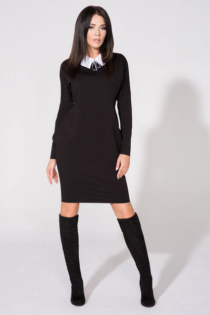 green evening dress side view