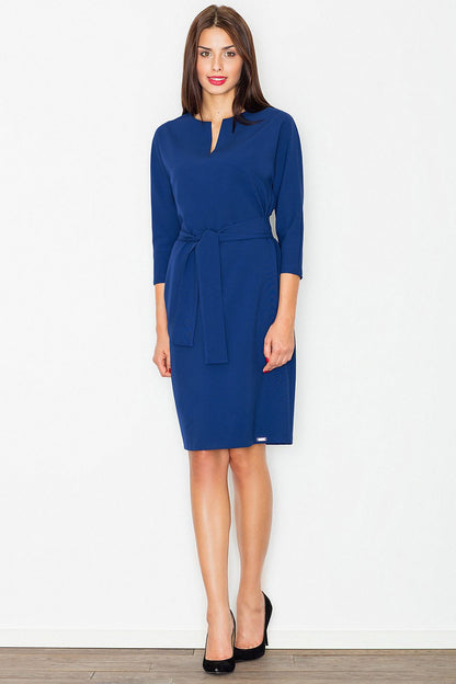 green wrap belted day dress view 8