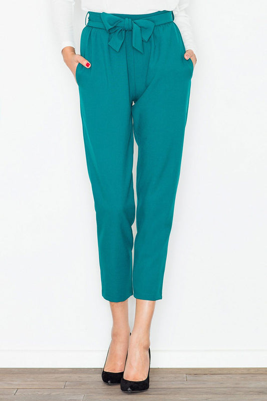 green women trousers front view