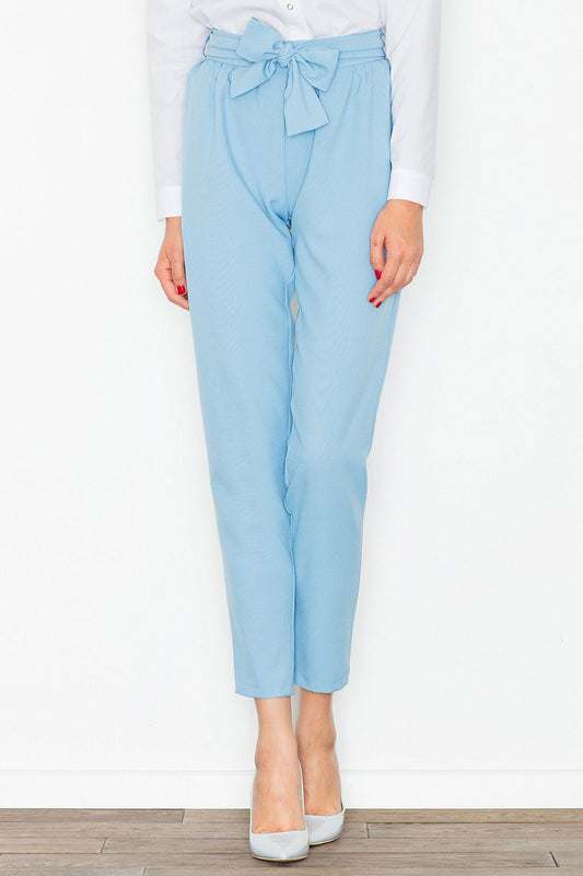 blue women trousers front view