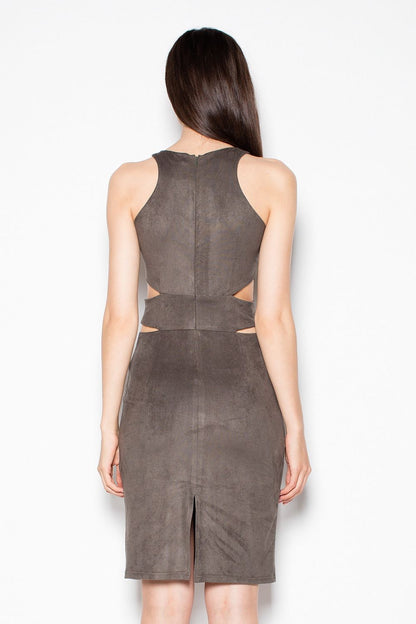 green evening dress detail view