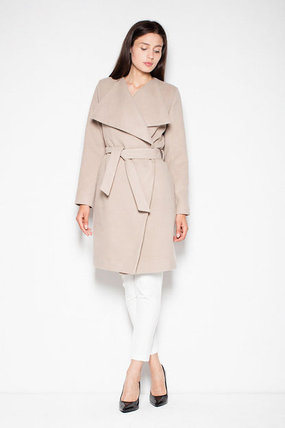 beige coat alternate angle