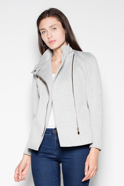 grey mini jacket alternate angle