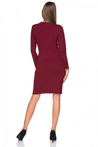 red mini evening dress detail view