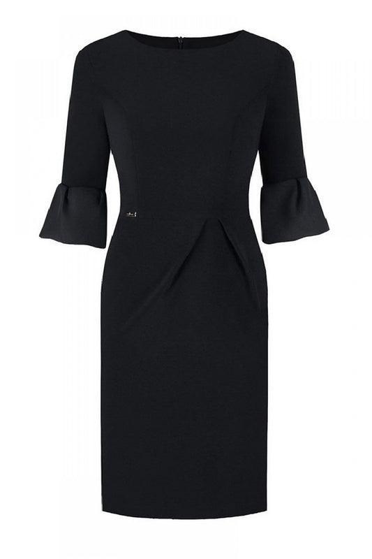 black plus size dress front view