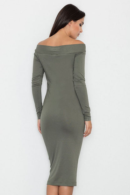 brown evening dress view 6