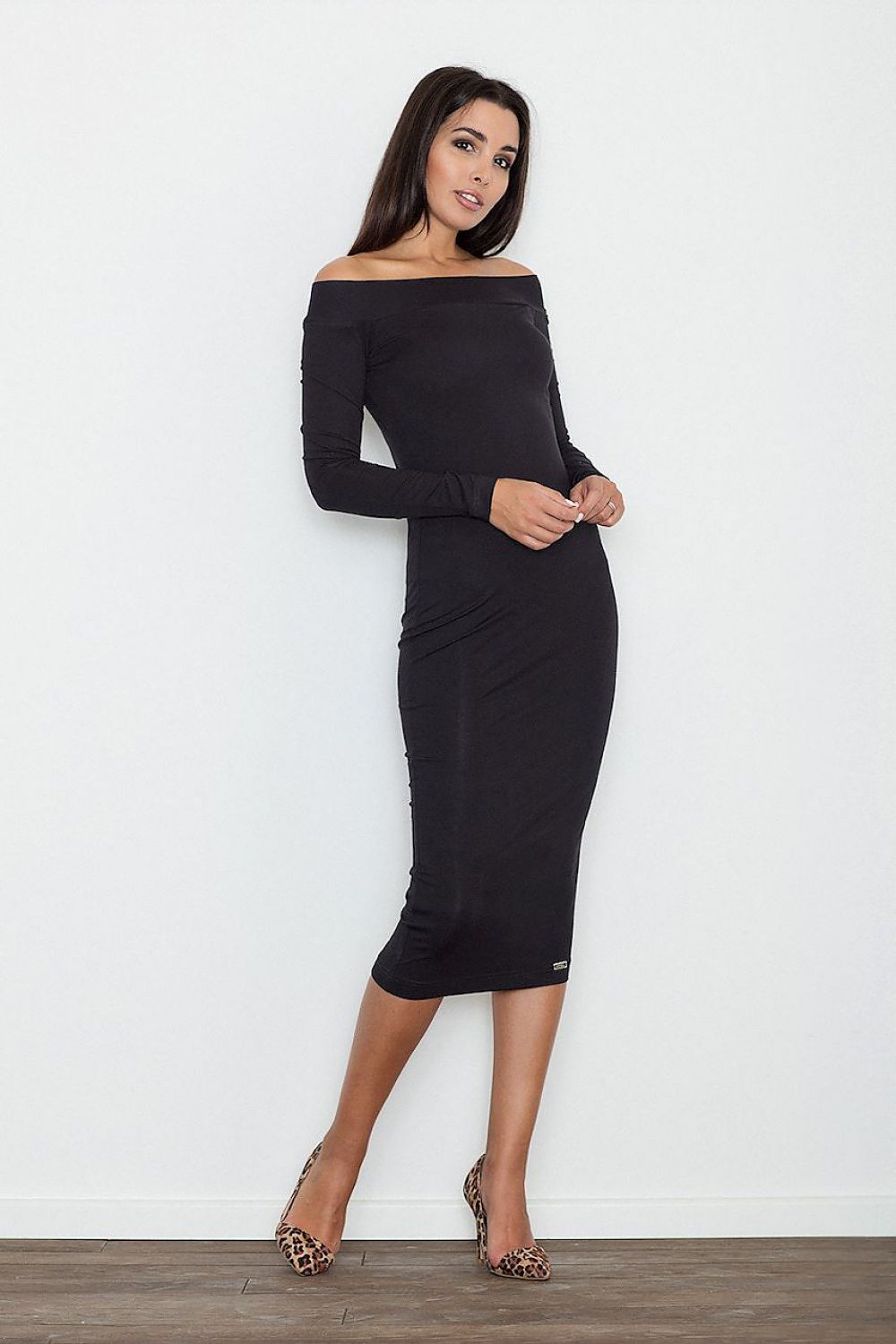 brown evening dress view 7