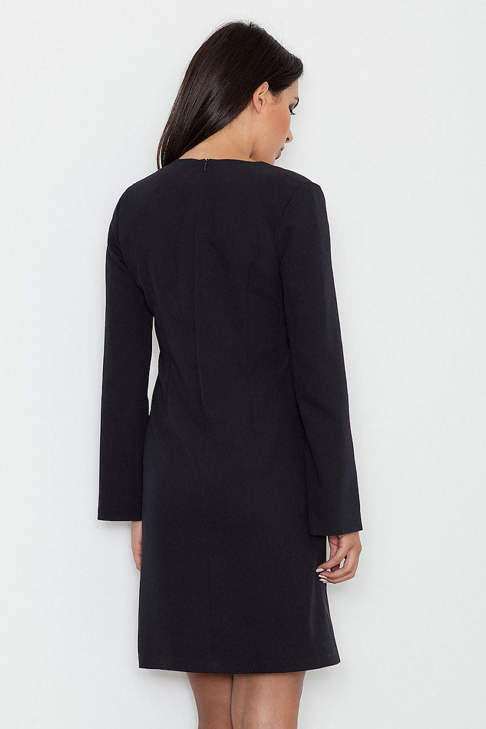 yellow day dress back view