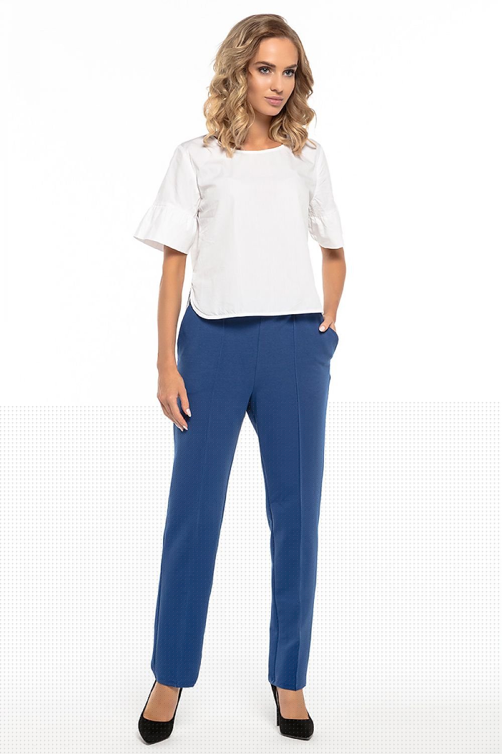 blue women trousers alternate angle