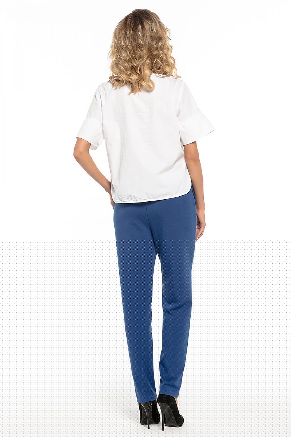 blue women trousers detail view