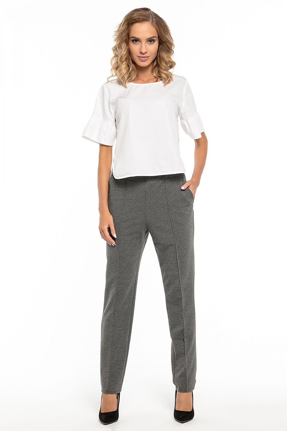 grey women trousers alternate angle