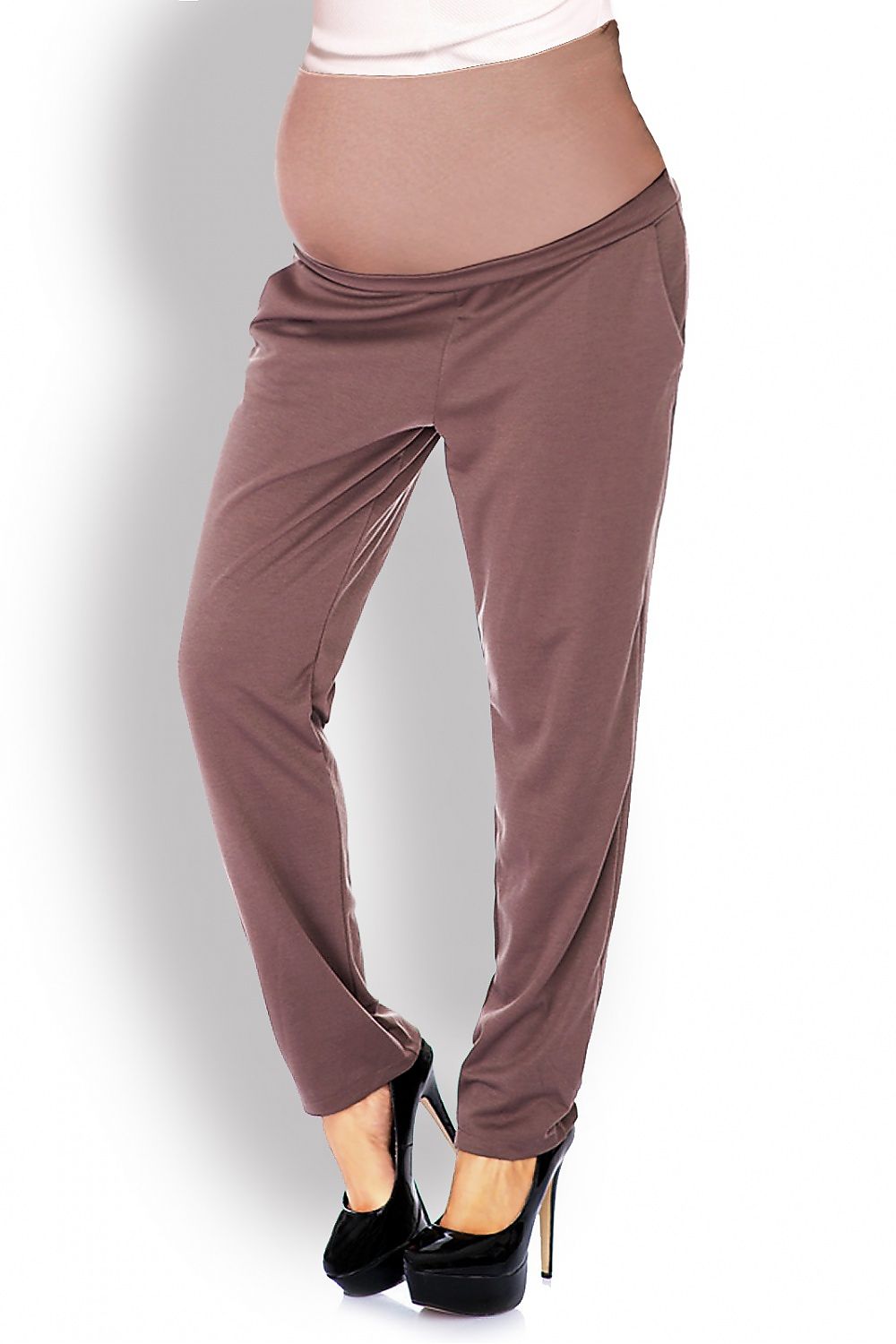 belted beige belted trousers alternate angle