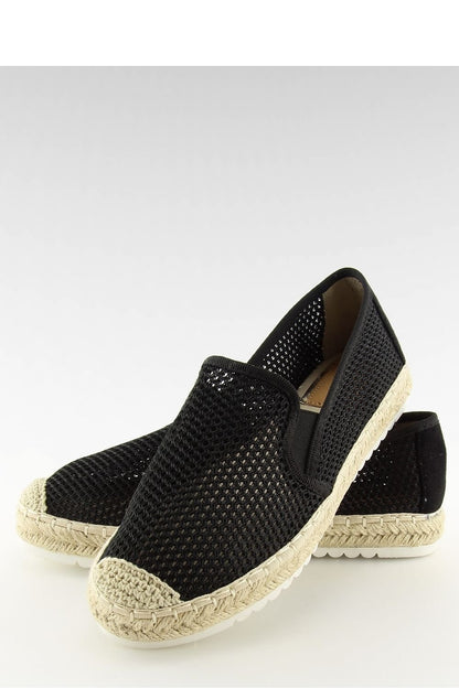 black espadrille detail view