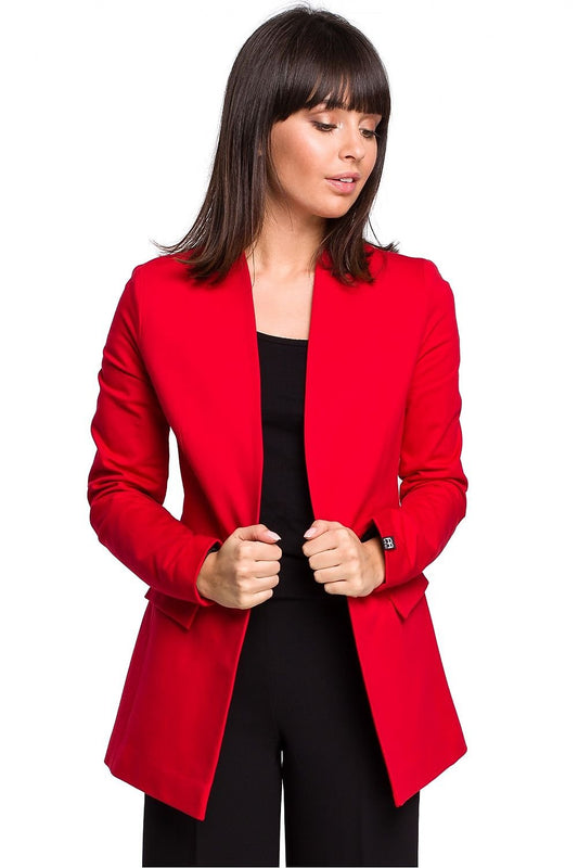 red jacket front view
