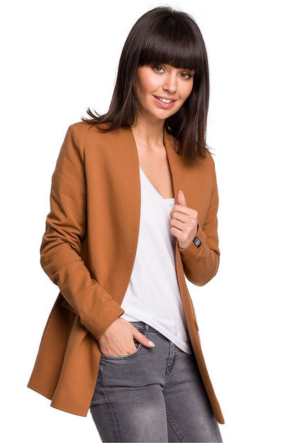 brown jacket front view