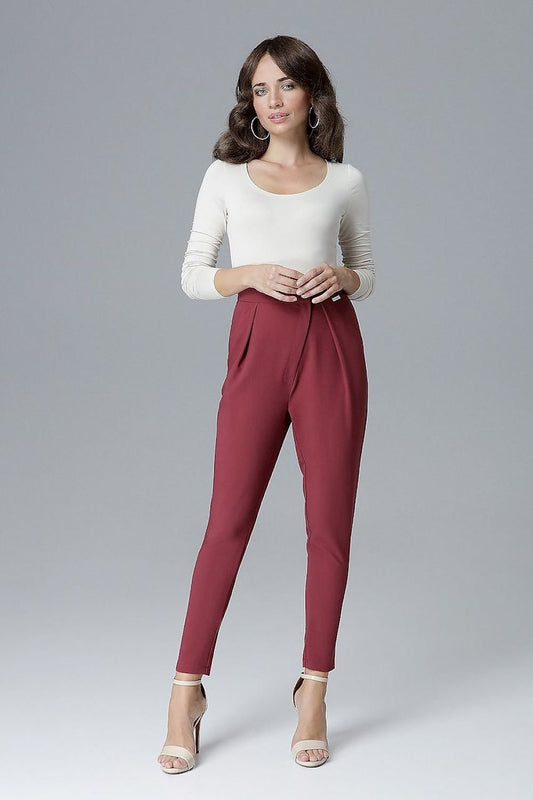 red women trousers front view