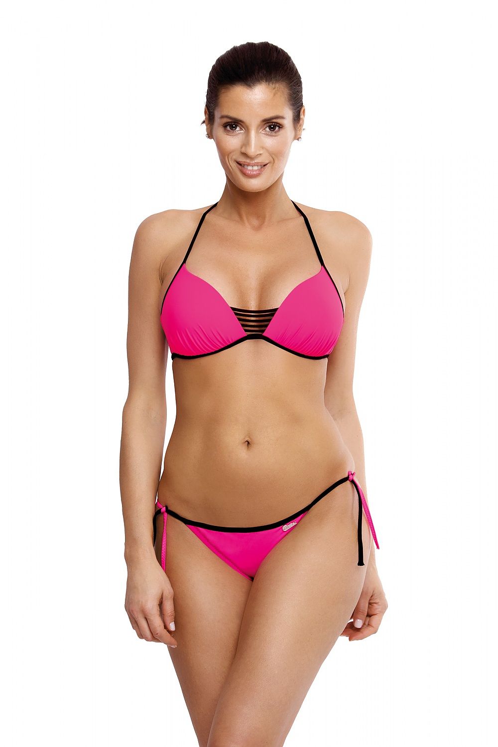 pink mini swimsuit two piece view 7