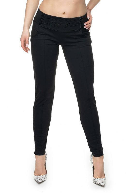 black trousers front view