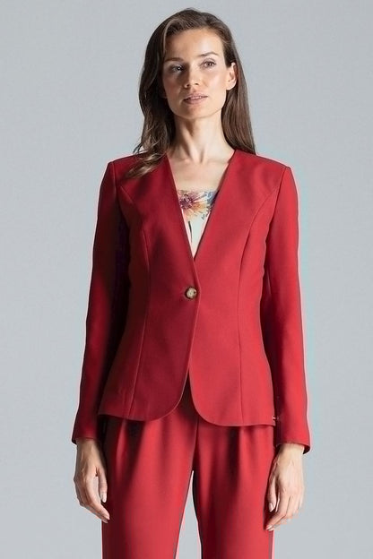 red jacket front view