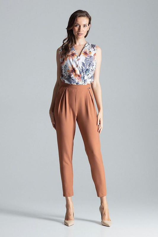 brown women trousers front view