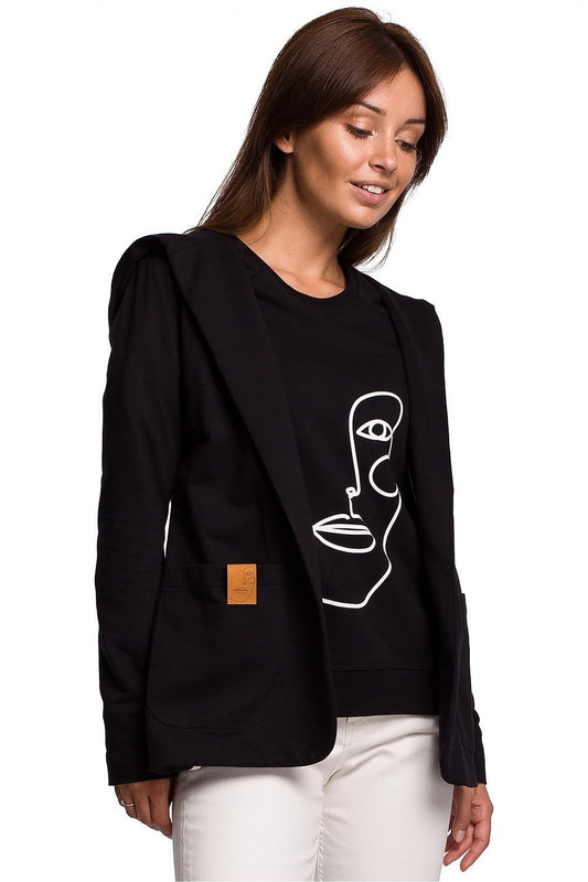 black jacket front view