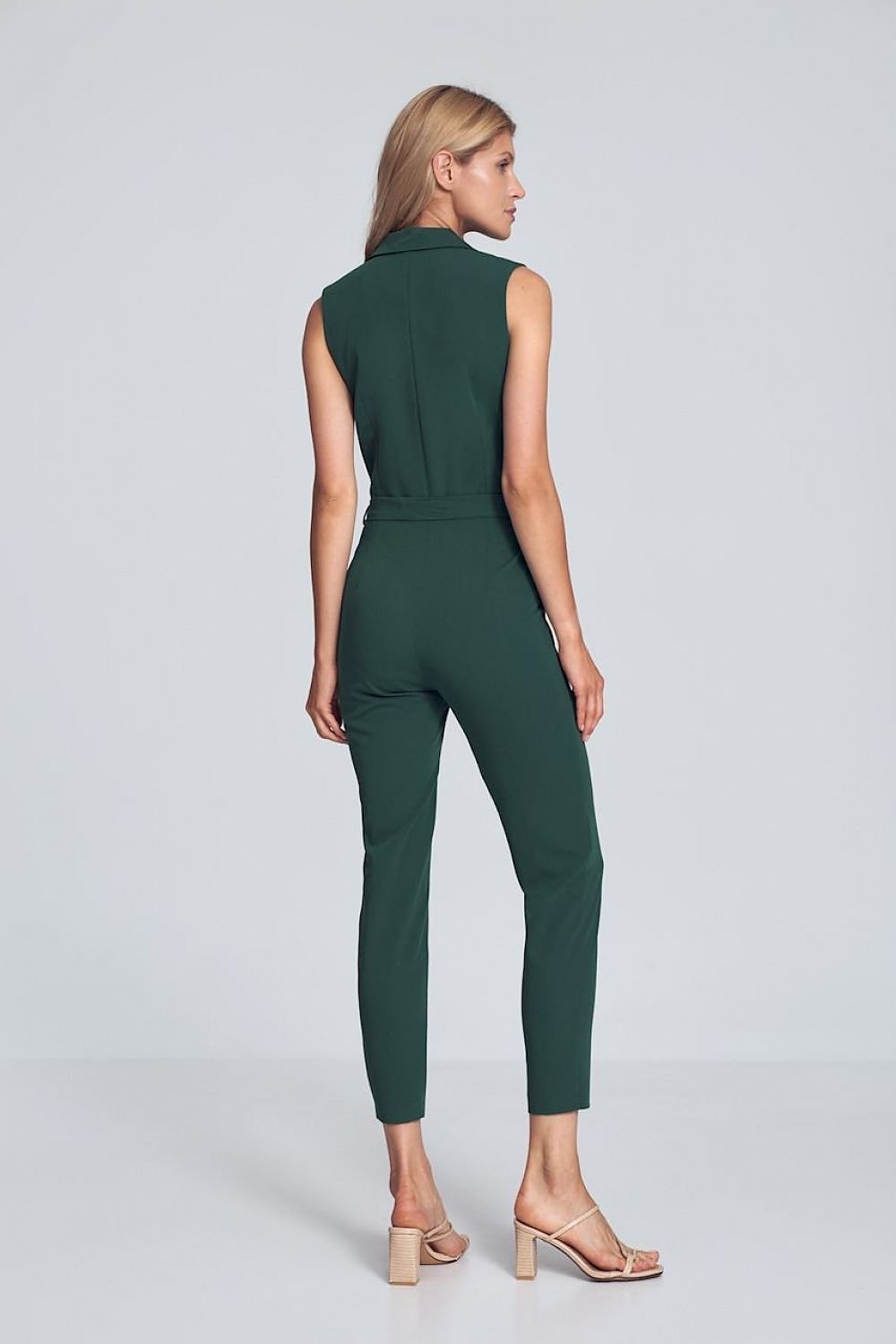 brown sleeveless suit view 6