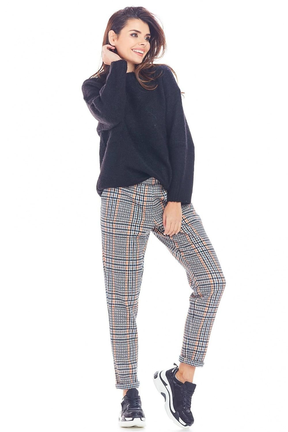 navy blue women trousers front view