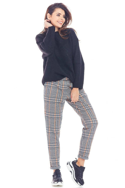 navy blue women trousers front view