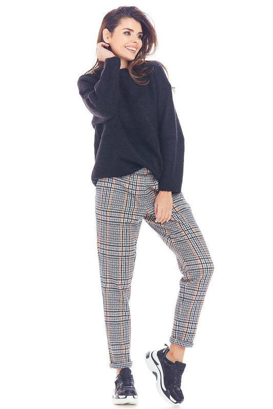 navy blue women trousers front view