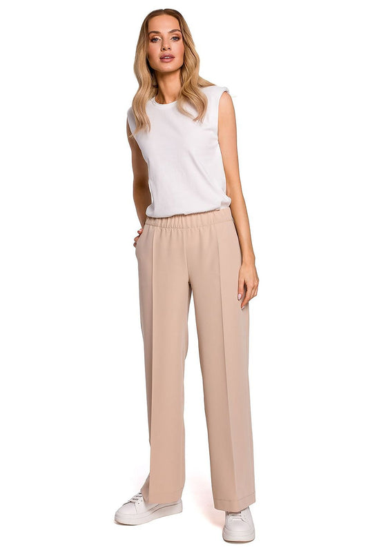 beige trousers front view
