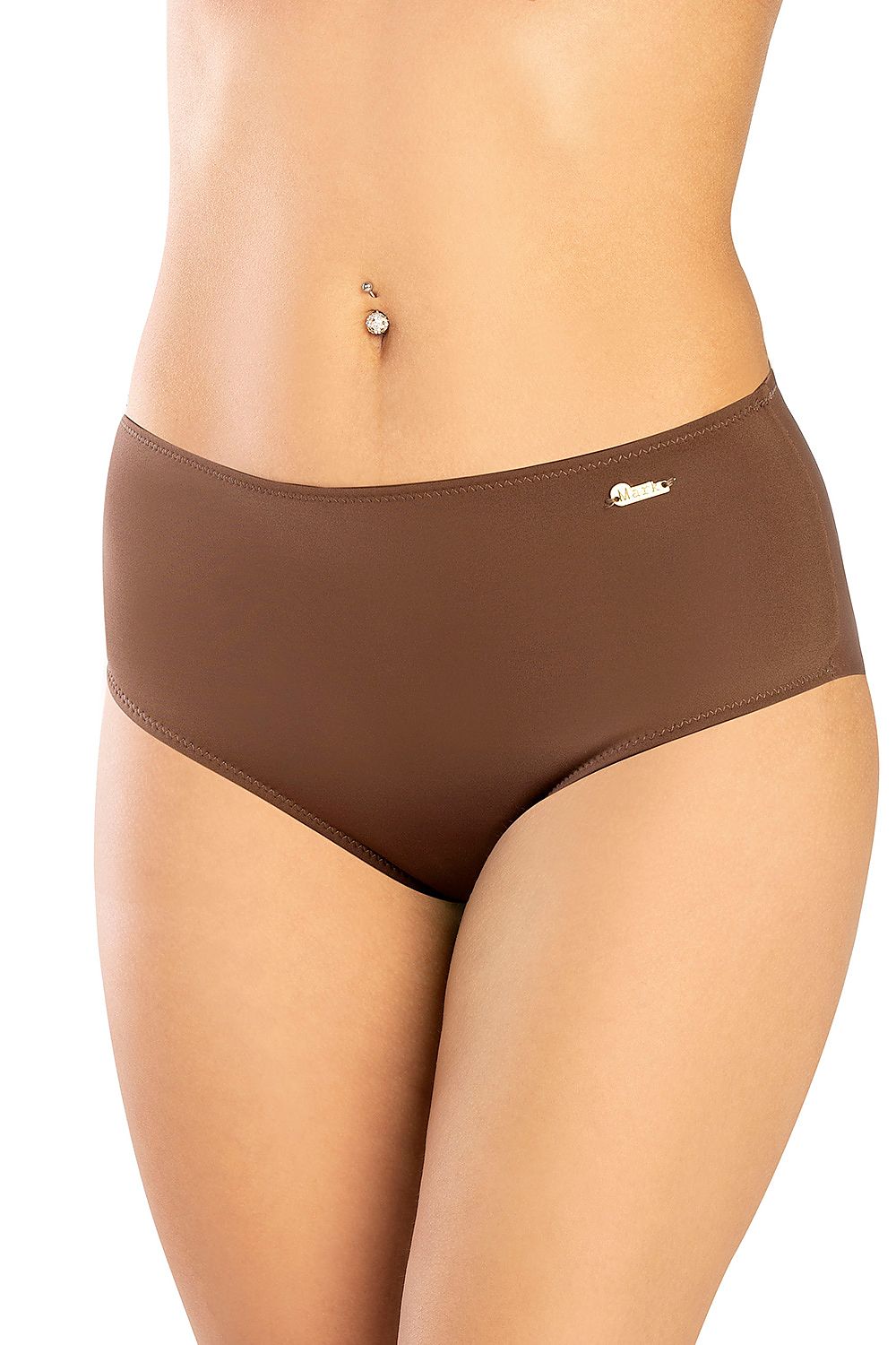 brown mini swimming panties front view