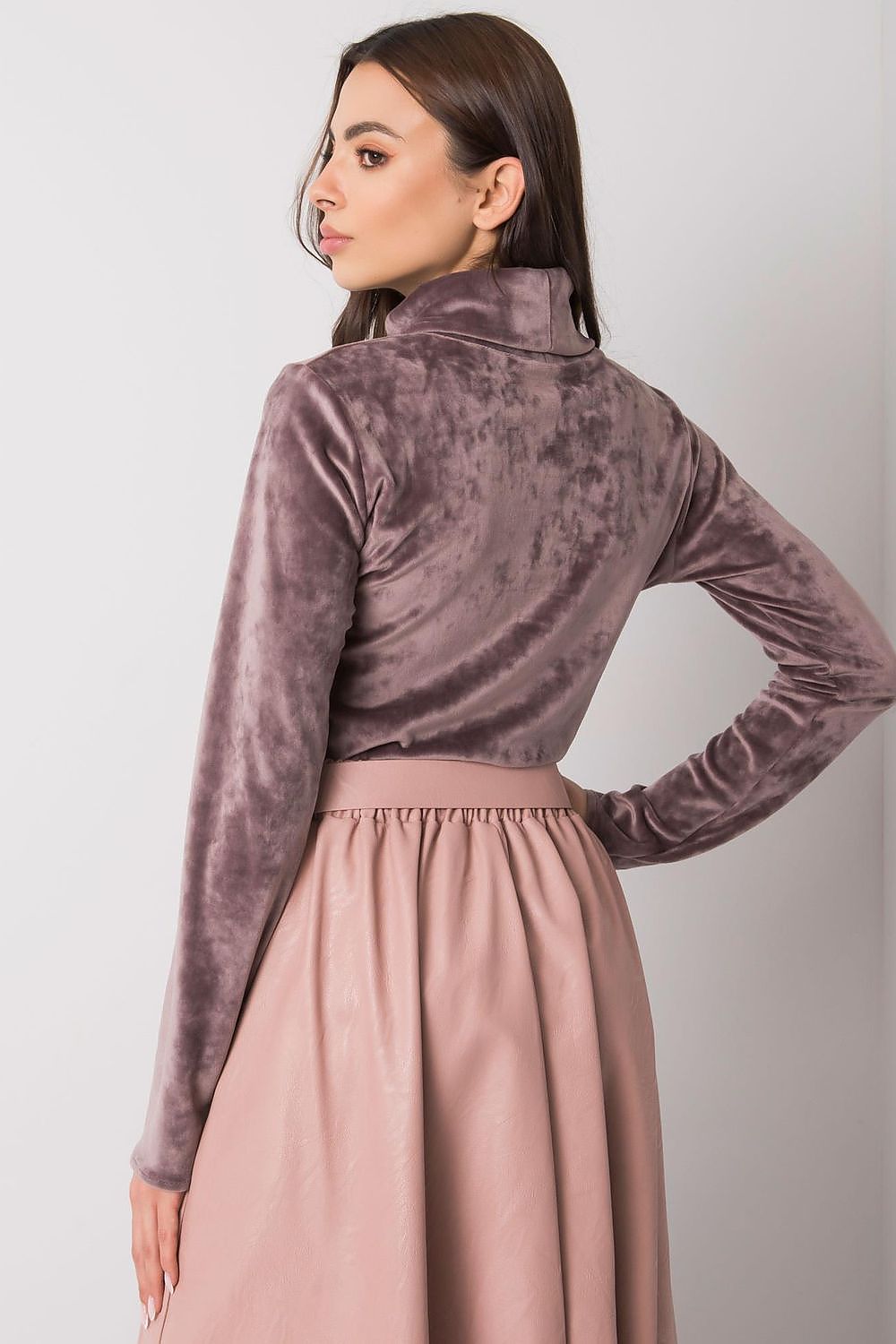 red long sleeve turtleneck turtleneck view 6