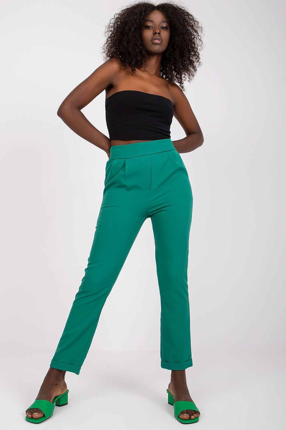 green women trousers front view