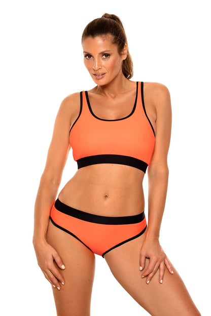orange swimsuit two piece view 17