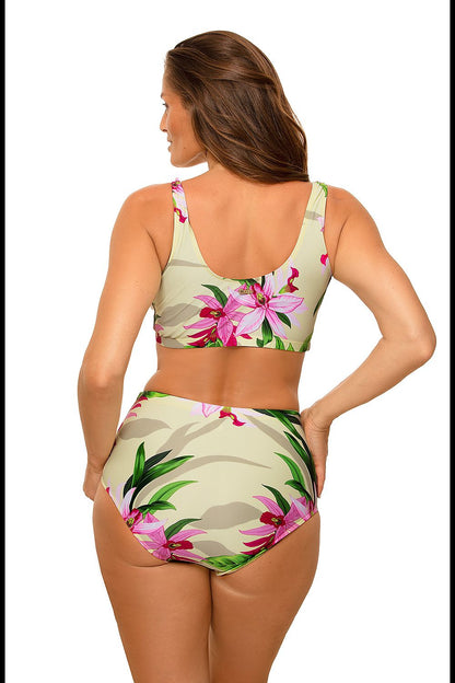 multicolor mini swimsuit two piece view 8