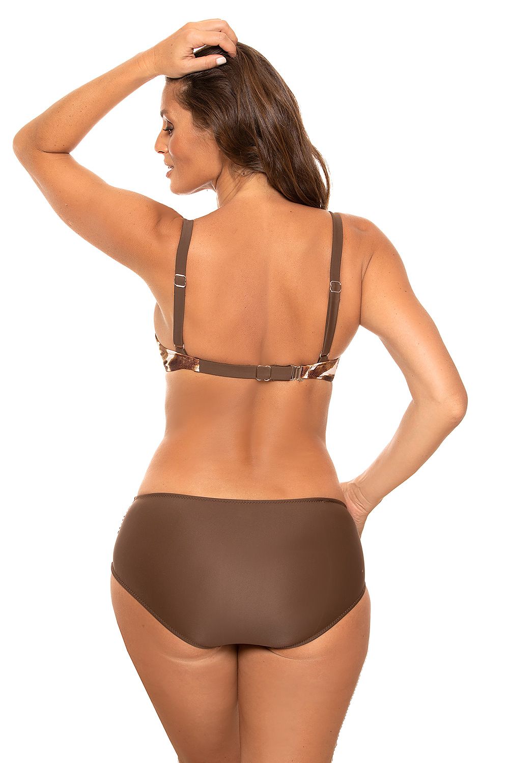 brown swimsuit two piece view 12