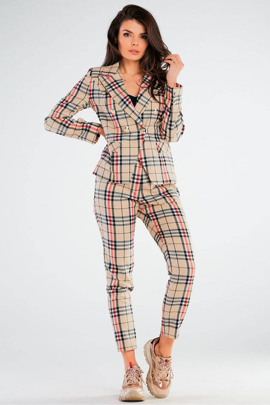 beige jacket front view