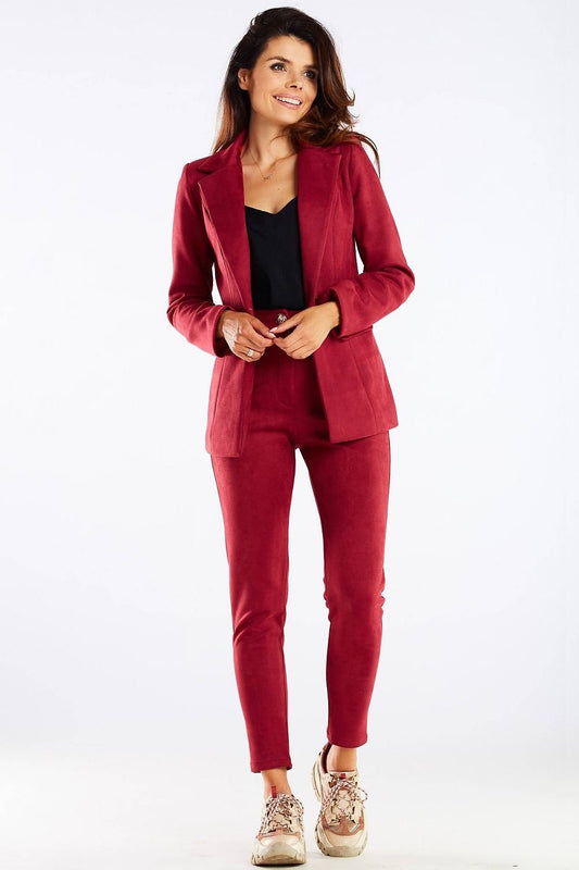 red women trousers front view
