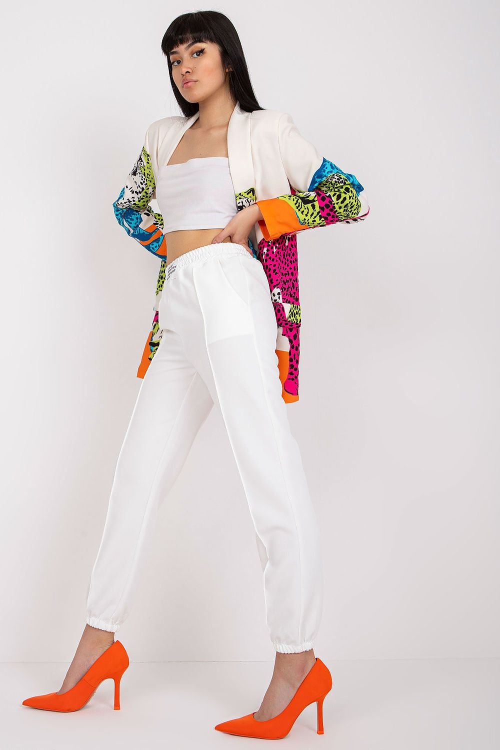 white women trousers detail view