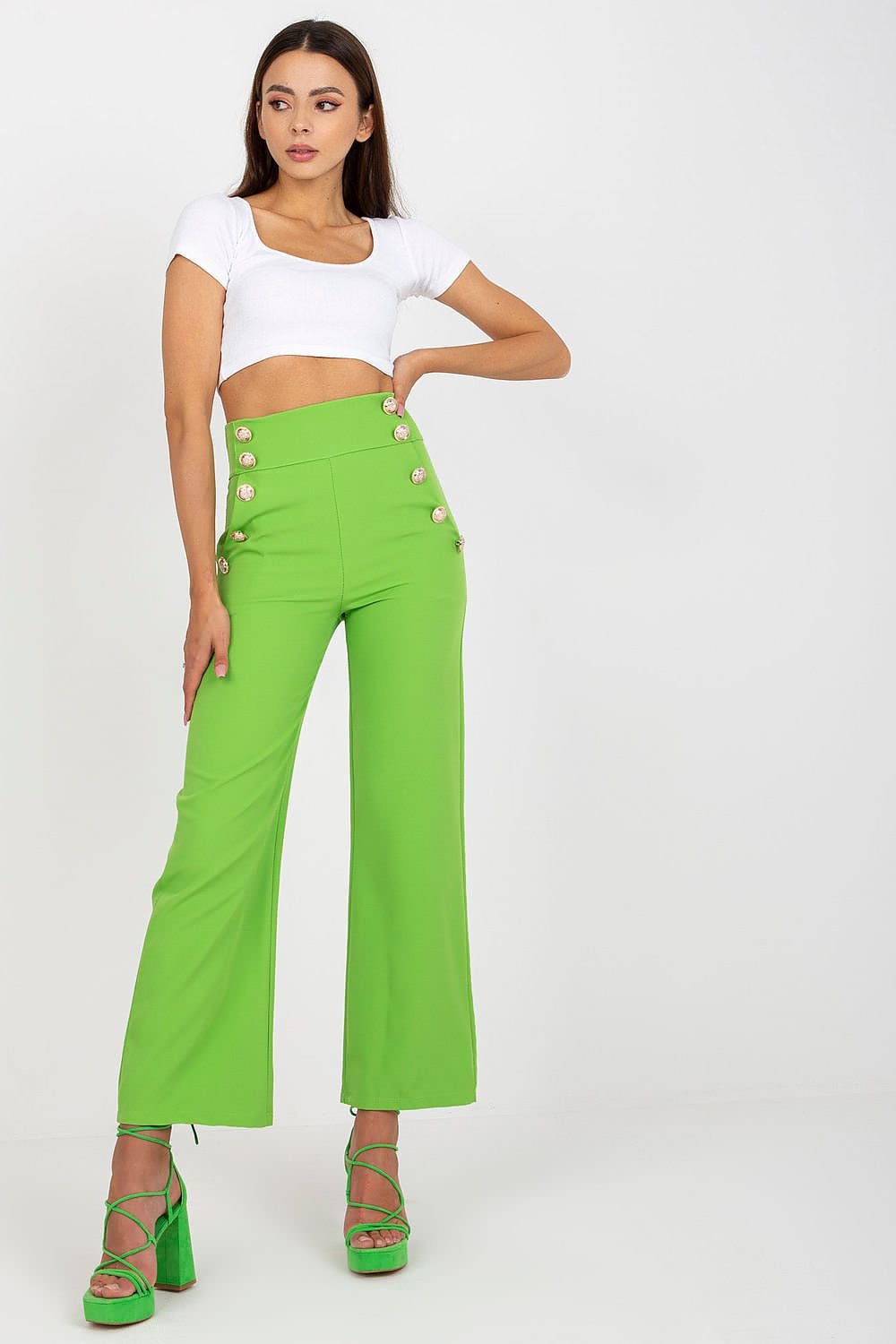 green women trousers front view