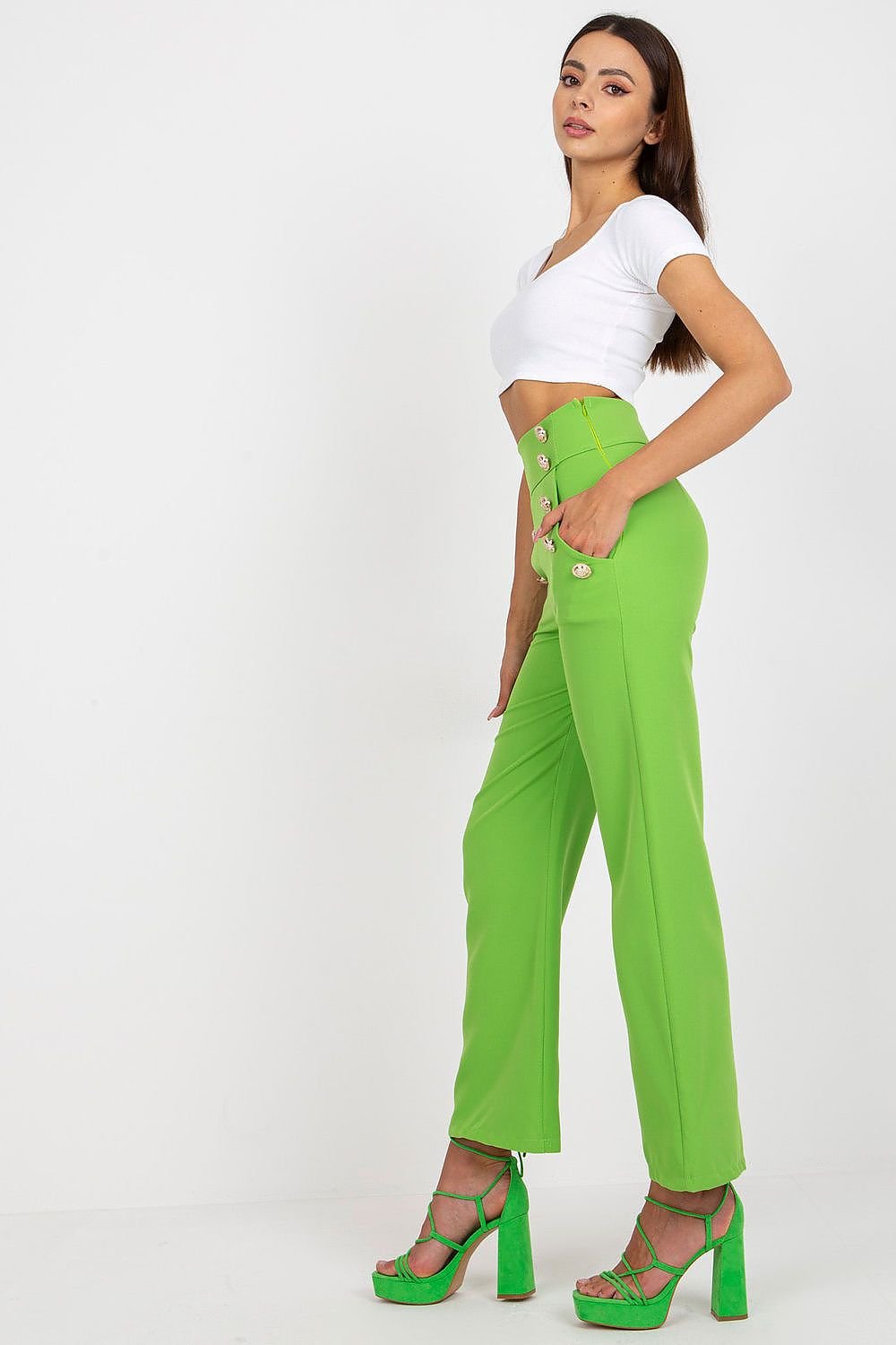 green women trousers alternate angle