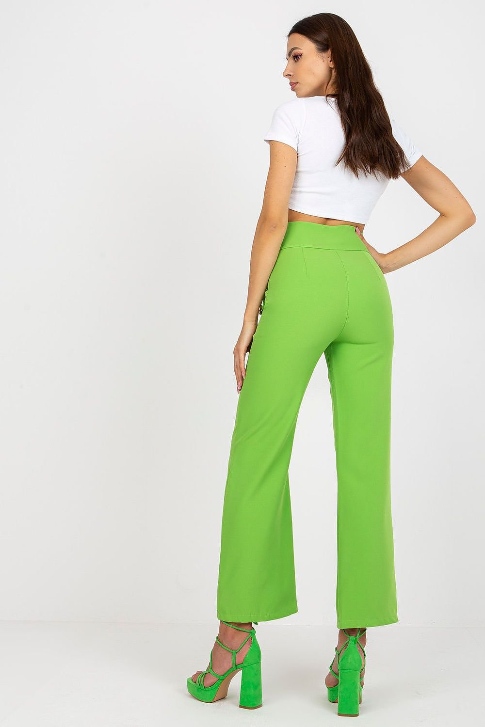 green women trousers detail view