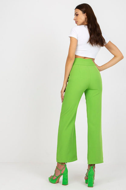 green women trousers detail view